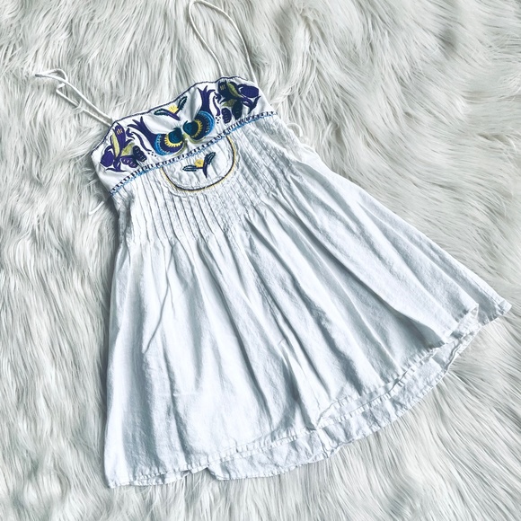 SOLD 💔 Free People Embroidered Baby Doll Dress 💔 - Picture 1 of 8